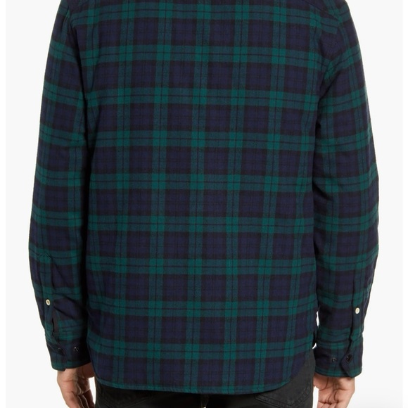 rag & bone Green and Blue Plaid Shirt Jacket - Picture 4 of 10